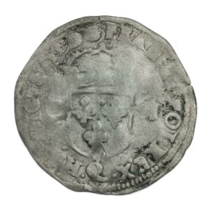 Douzain aux deux H – Henri III (monnayage de la Ligue) – 1594 Q Narbonne – 1,9 g – 24 mm – Billon – R2