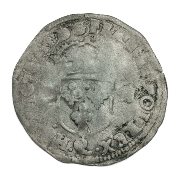 Douzain aux deux H – Henri III (monnayage de la Ligue) – 1594 Q Narbonne – 1,9 g – 24 mm – Billon – R2