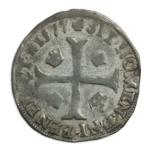 Douzain aux deux H – Henri III (1er type) – 1577 A Paris – 2,3 g – 24 mm – Billon