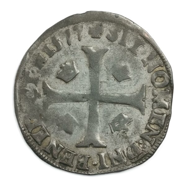 Douzain aux deux H – Henri III (1er type) – 1577 A Paris – 2,3 g – 24 mm – Billon – Image 2