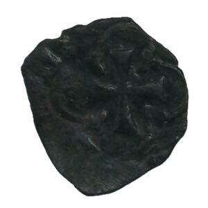 Vaquette du Béarn – Louis XIII – Billon – 0,4 g / 11 mm – Date illisible (1641-1642)