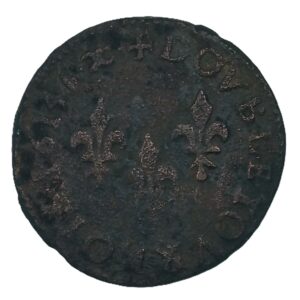 Double tournois – Louis XIII – 1614 – Atelier d’Aix-en-Provence – 3,03 g – 20 mm