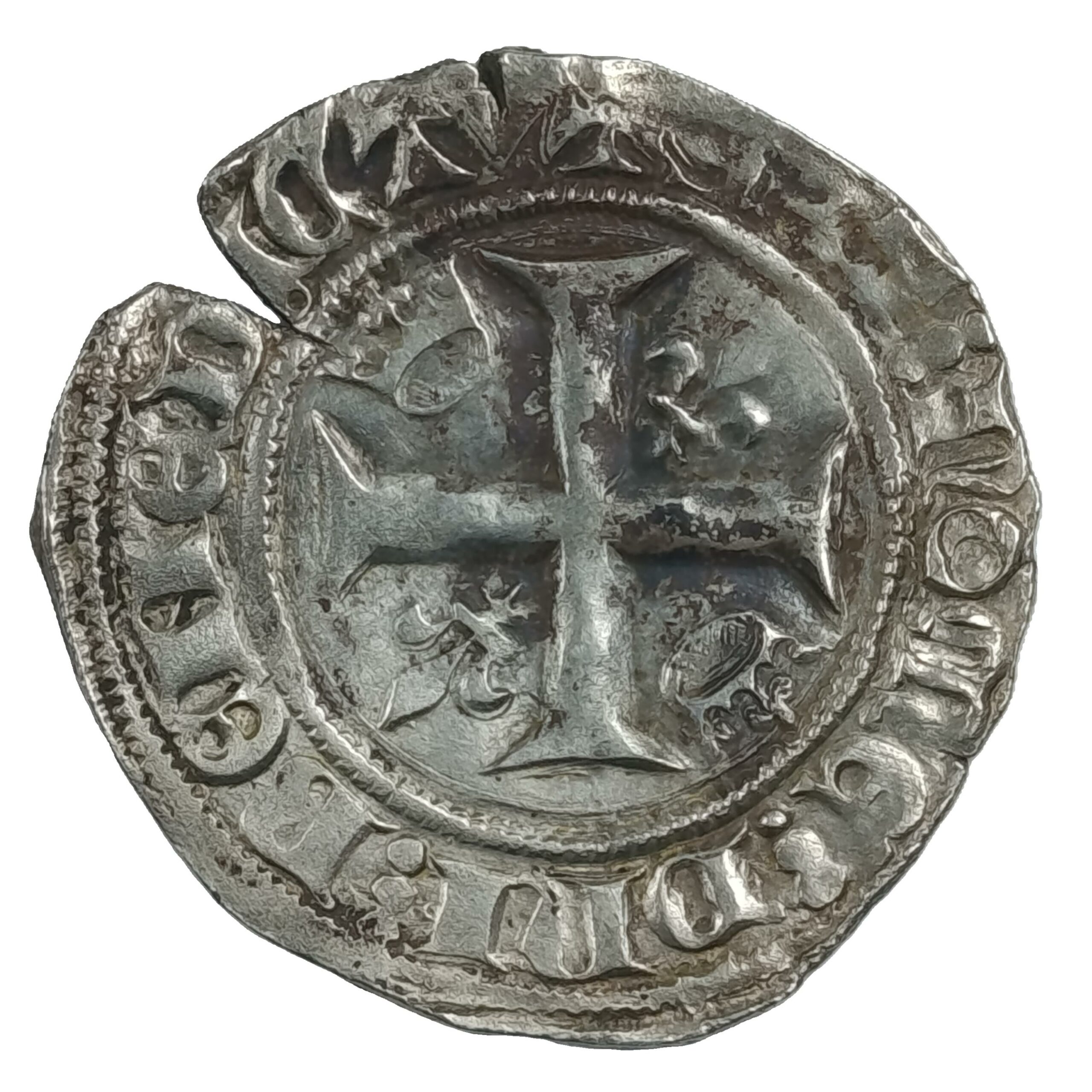 Blanc Guénar de Charles VI (1411) Atelier de Tournai