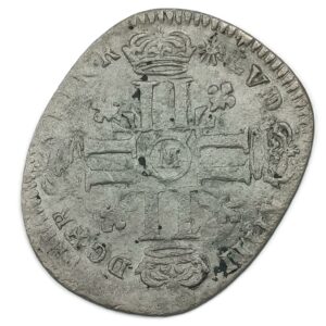 Quinzain aux huit L – Louis XIV – 1693 M – Toulouse – 1,71 g – 22 mm
