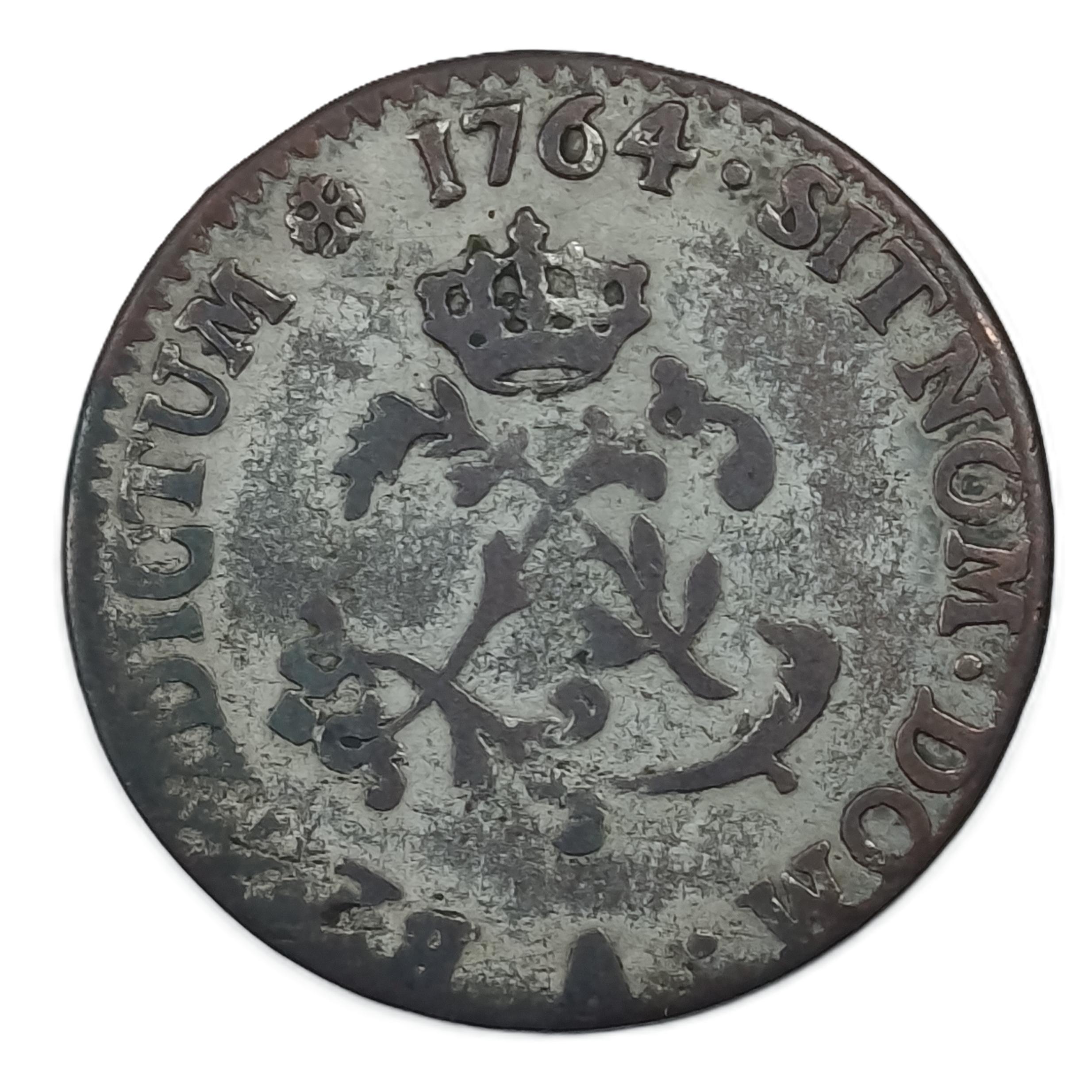 Double Sol aux deux L couronnées – Louis XV – 1764 A – Paris – 2,09 g – 22 mm