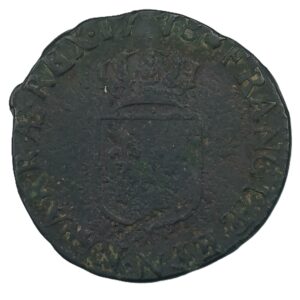 ½ sol – Louis XVI – 1778 N (Montpellier) – Cuivre – 5,66 g – État TB+