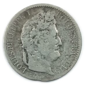 Demi-franc en argent frappé à Paris en 1831 sous Louis-Philippe Ier, Etat TB
