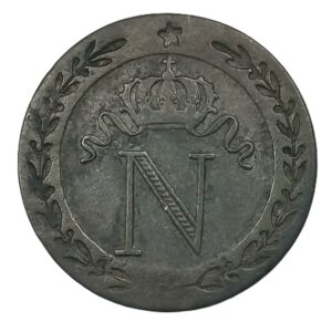 10 centimes Napoléon Ier – N couronné – 1809 M (Toulouse) – Billon – 2,17 g Qualité TTB+