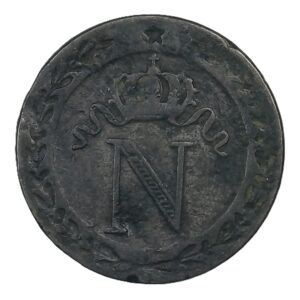 10 centimes Napoléon Ier – N couronné – 1809 M (Toulouse) – Billon – 1,98 g