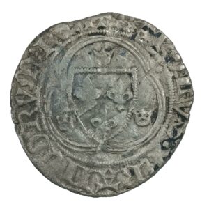 Blanc à la couronne de Charles VII Montpellier (point 4e) 26 mm 2,40 g