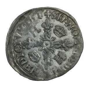 Douzain aux croissants – Henri II (1547-1559) – Sans marque d’atelier – 2,5 g