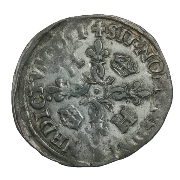 Douzain aux croissants – Henri II (1547-1559) – Sans marque d’atelier – 2,5 g – Image 2