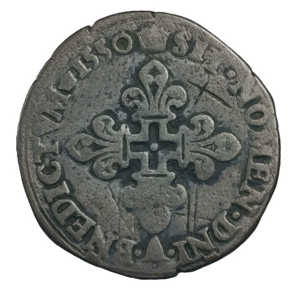 Gros de six blancs dit "Gros de Nesle" Henri II (1547-1559) 1550 5,3 g – Image 2