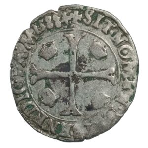 Douzain aux deux H – Henri III – 1588 D Lyon – 2,1 g – 22 mm – Billon