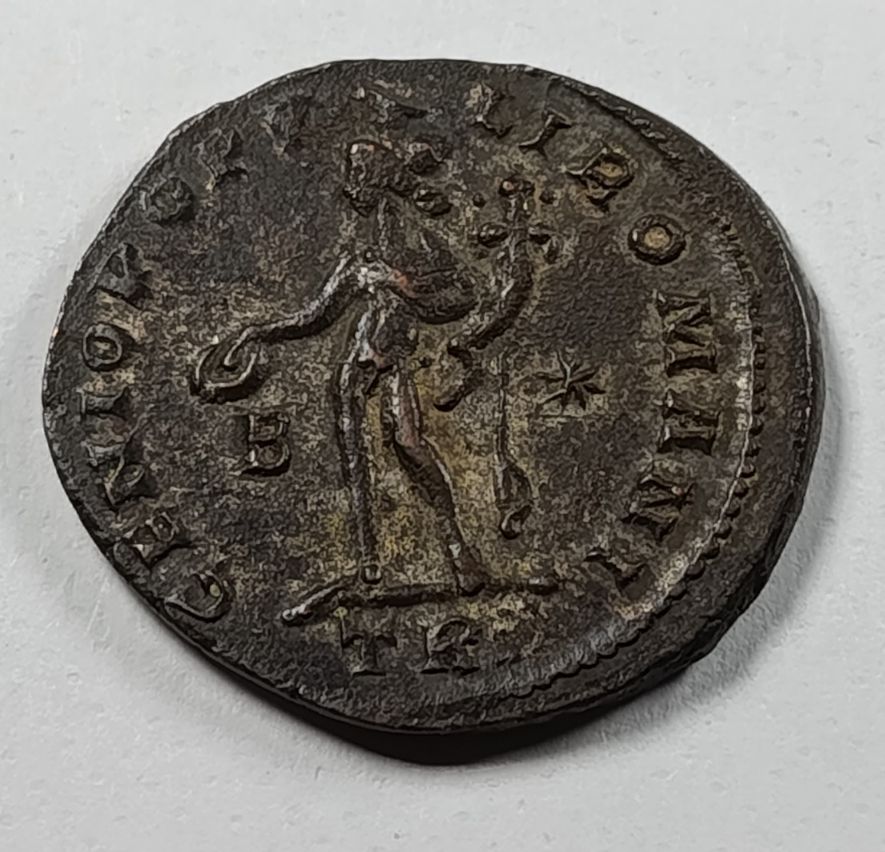 Nummus Dioclétien - GENIO POPVLI ROMANI - Atelier Trèves (TR) - 28,8 mm / 10,04 g TTB – Image 3