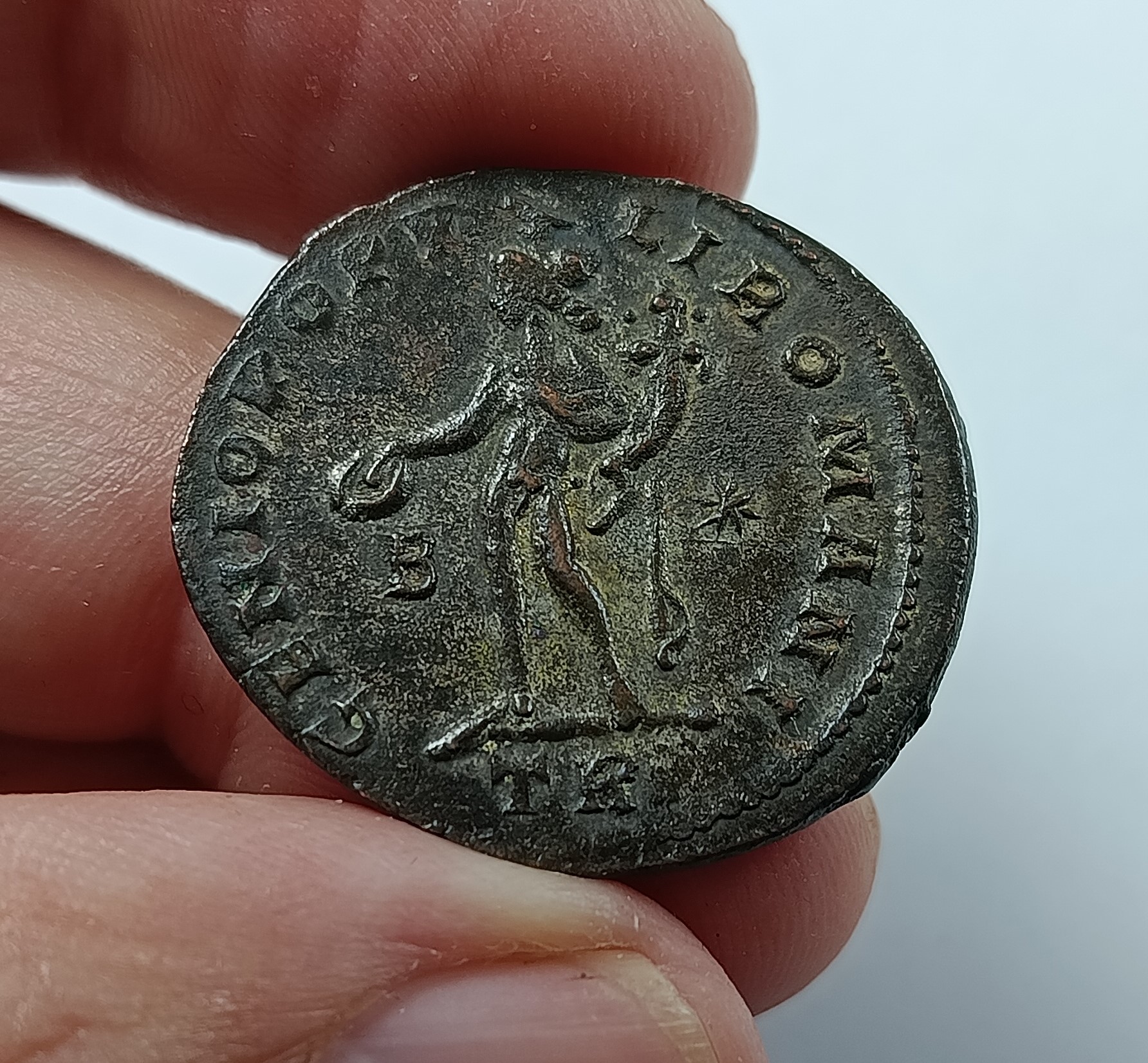Nummus Dioclétien - GENIO POPVLI ROMANI - Atelier Trèves (TR) - 28,8 mm / 10,04 g TTB – Image 2